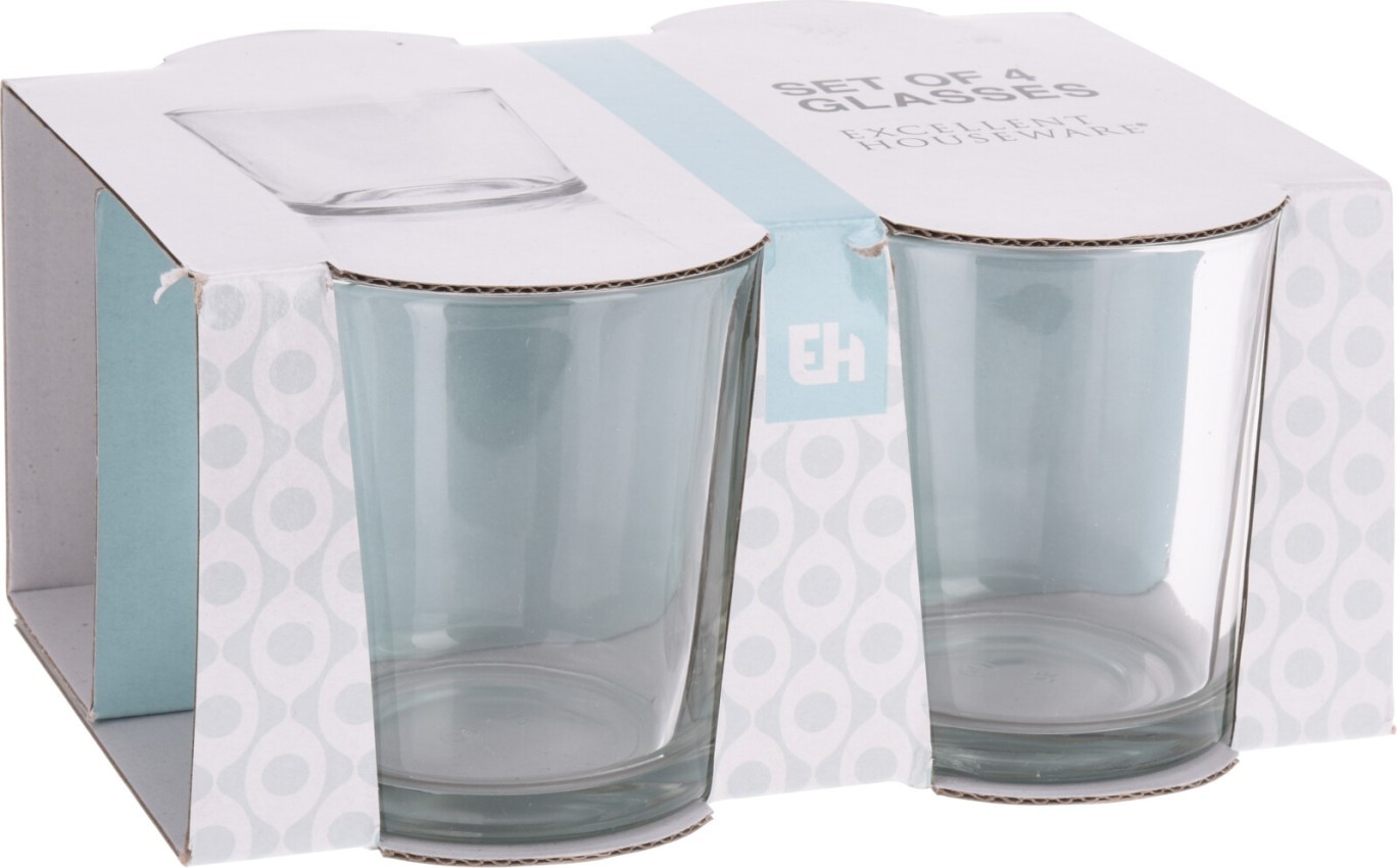 Verre, 280 ml, Lot de 4